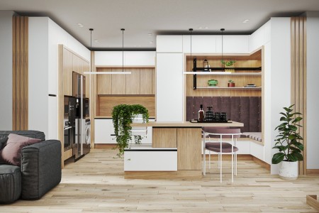 طراحی آشپزخانه و کابینت مدرن های گلاس، نئو کلاسیک و کلاسیک ممبران