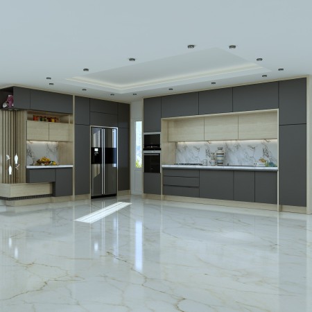 Kitchen design and modern glass, neo-classical and classic Membran cabinets