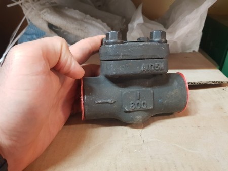 The price of one-way steel valve, size 1, class 800