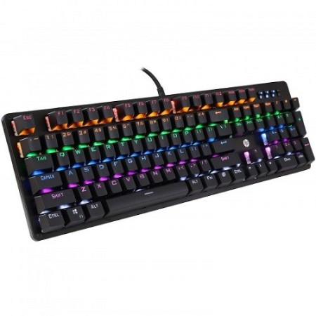 Mechanical keyboard HP model GK100f for gaming, graphics, design and office