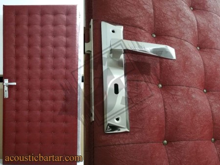 Making a leather soundproof acoustic door and a touch of door work