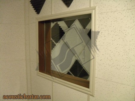 Design, sale and installation of sound studio visor glass