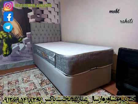 تخت باکس یک نفره هتلی | تختخواب جک دار