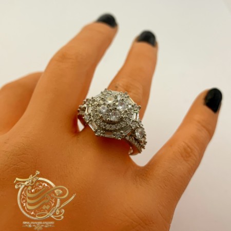 انگشتر نقره زنانه کد 166