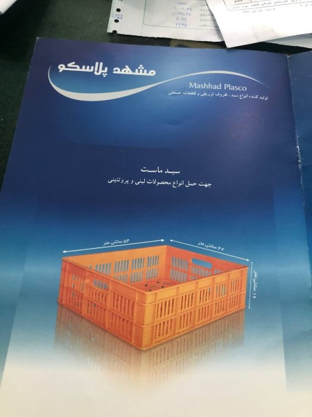 Baskets for carrying citrus fruits and tomatoes and slaughterhouse