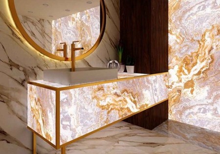 Thermowall and marble wall covering