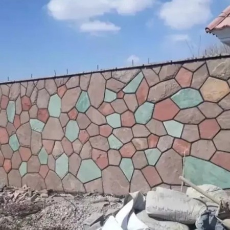 Implementation of rubble stone in the field of Tehran