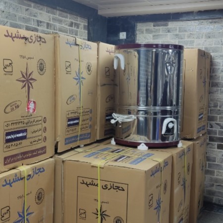 ماشین لباسشویی و پتوشور30 کیلویی دو تسمه نیم تنه رنگی حجازی مشهد