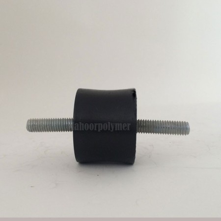 Rubber bumper with two M8 screws, diameter 30mm, height 40mm