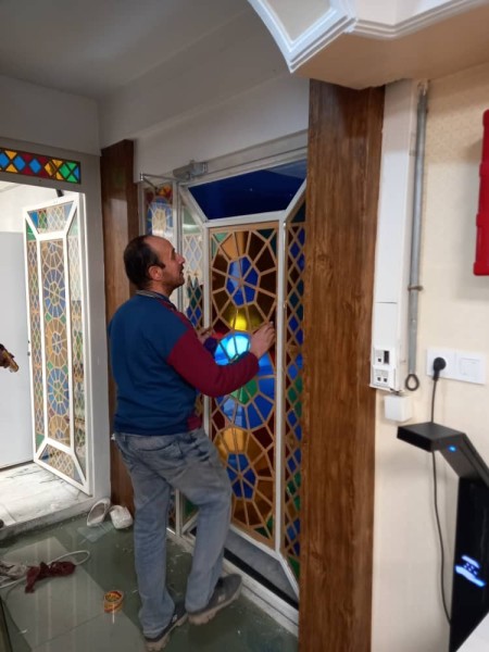 خرید شیشه رنگی پنجره - 09132887344