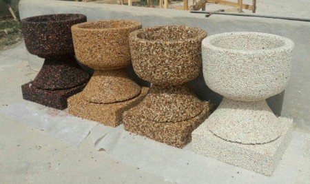 گلدانهای سه تکه سنگی پرتیکان