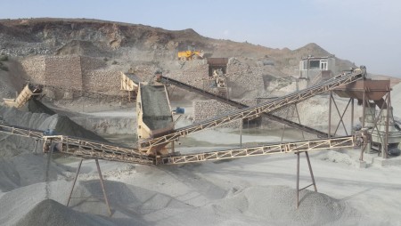 Sand factory and mine