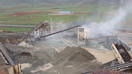 Sand factory and mine