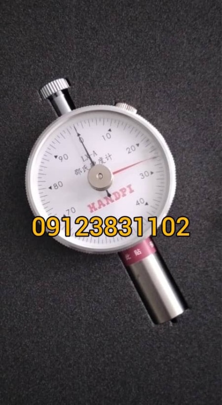 Shore A hardness meter
