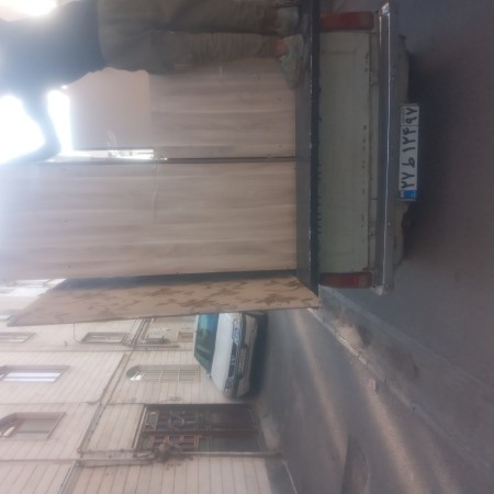 Pickup truck carrying cargo all the spots