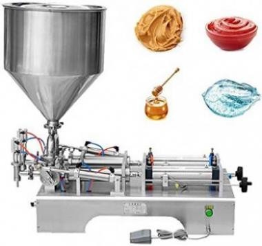 Filling machine for thin and thick liquids