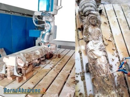 دستگاه CNC فرز سنگ 6 محور و 5 محور