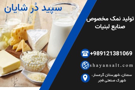 Dairy industry salt - dairy production salt