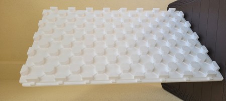 تولید عایق گرمایش از کف شانه تخم مرغی و روکشدار مشکی