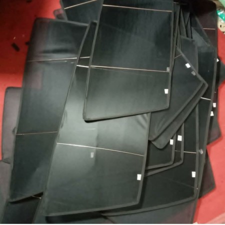 Production of glasses and car rear sunshades
