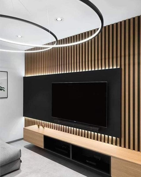 Modern wall covering production. Thermo wall