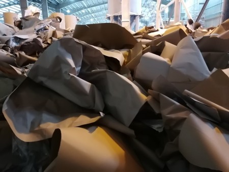 Kraft paper waste