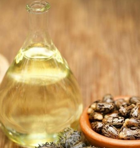 Castor oil, coconut, glycerin and gam resin/caliphon