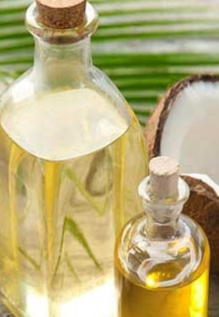 Castor oil, coconut, glycerin and gam resin/caliphon