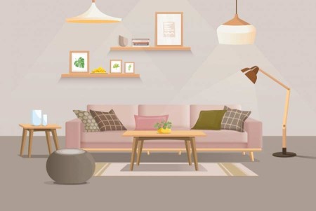 Teaching interior decoration design