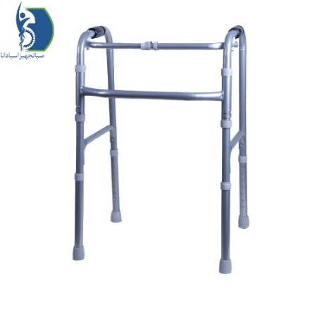 Folding hybrid walker without wheels