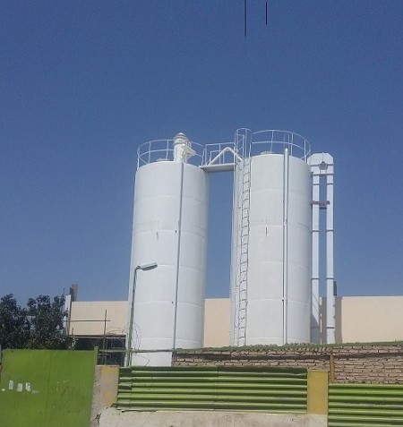 Silos and tanks for flour, sugar, liquids, powdered materials, granules, chemical materials, weighin ...