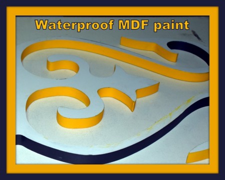 Waterproof primer for wood and MDF.