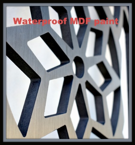 Waterproof primer for wood and MDF.