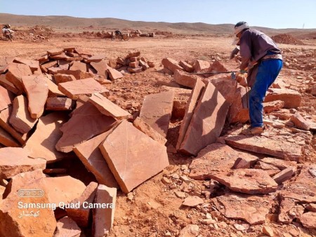 Qadri stone quarry, sale of scrap stone, installation of stone