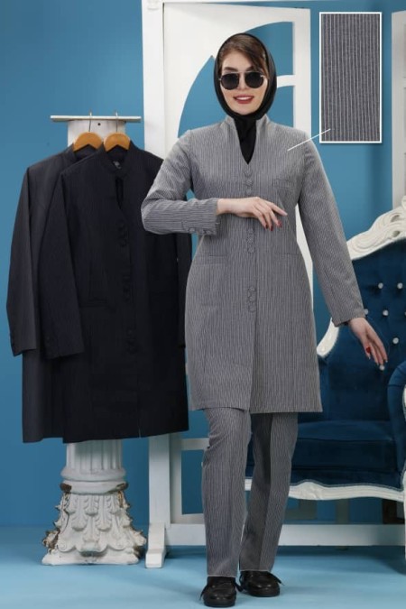 Production and sale of striped coats and pants