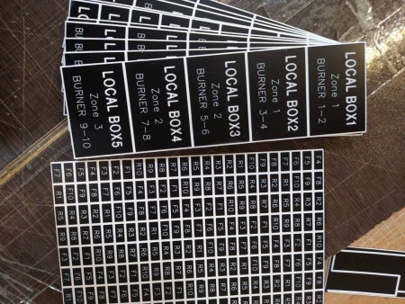 Electrical panel pantograph plate and label (cheap and fast delivery)