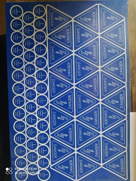 Etiquette of electrical panel/cheap and immediate