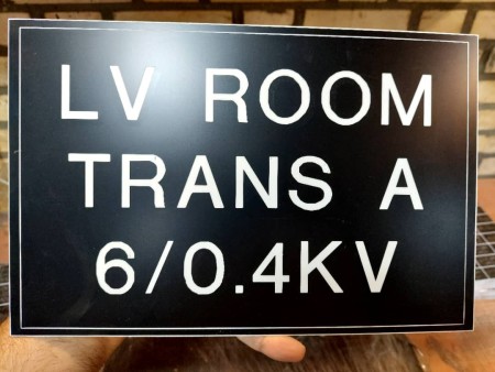 Etiquette of electrical panel/cheap and immediate