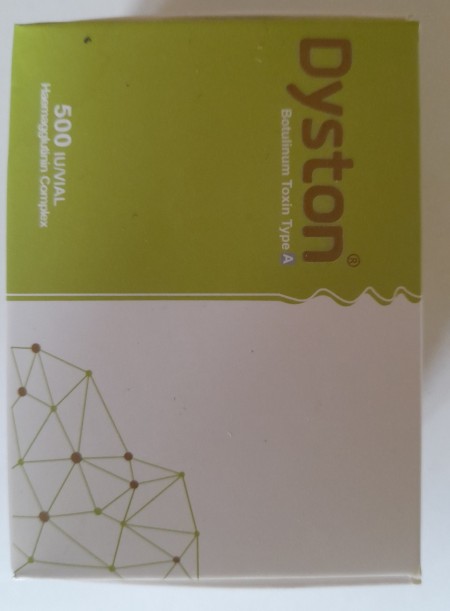Dystone botox 500 units