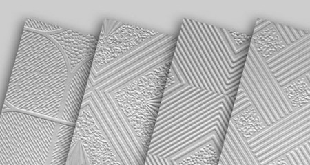 False ceiling (gypsum tile) 60x60 soffit along with structure - production, sale and implementation