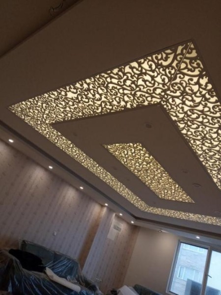 سقف کاذب (تایل cnc معرق) و آسمان مجازی سافیت- تولید، فروش و اجرا