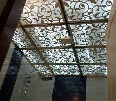 False ceiling (cnc mosaic tile) and virtual sky of Soffit - production, sale and execution
