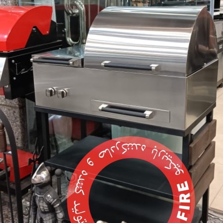 Production of hanging fireplace, BLUE FIRE