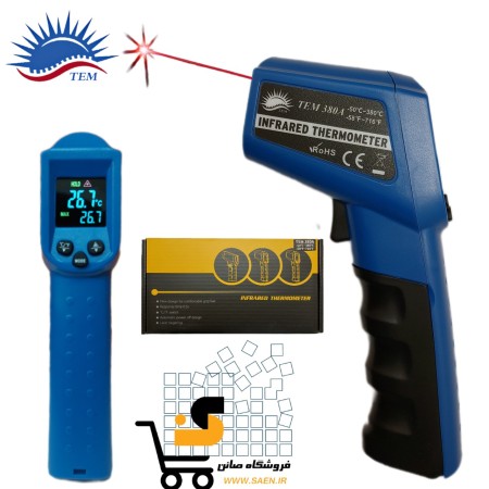 380 Degree Laser Thermometer with Color Display TEM 380A