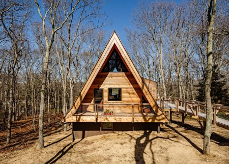 Swiss chalet wooden hut