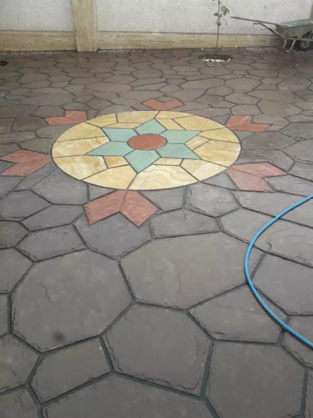 سنگ لاشه کف سازی با سنگ دماوند