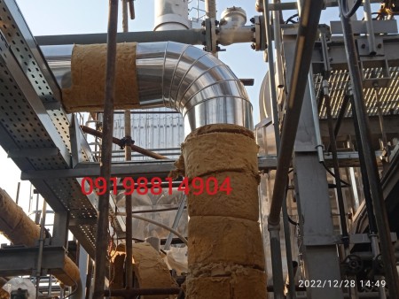 Insulation of the engine room, tanks, channel, pipe, chiller, insulation of the boiler tank