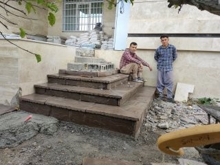 Damavand's white color sheet stone