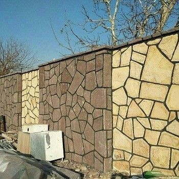 Implementation of stone slab design from stone slab with a frieze face
