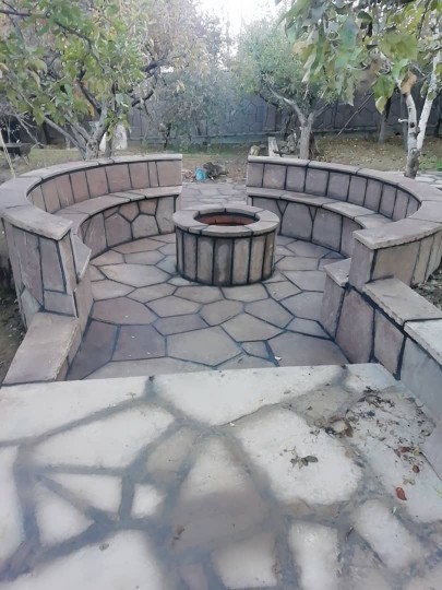 Carcass stone for the facade of Damavand grill